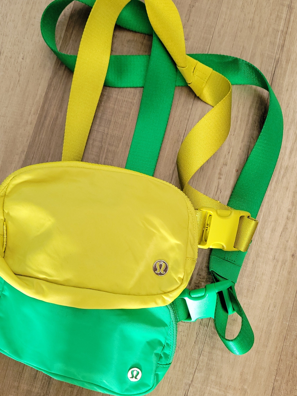 lululemon athletica Yellow & Green Crossbody Pouch